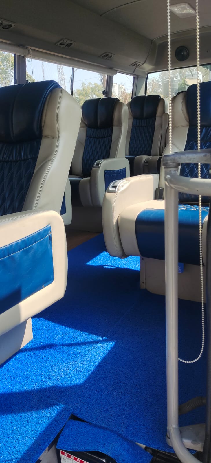 2x2 35 seater AC luxurious charges